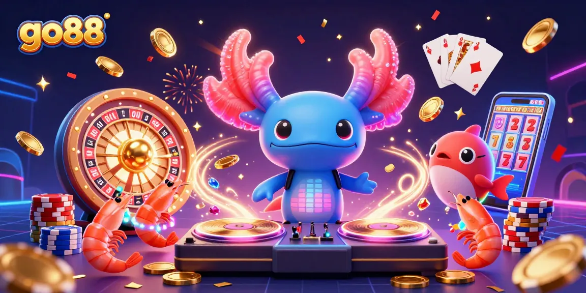 Experience the excitement of go88 with vibrant casino elements in a thrilling underwater DJ scene.